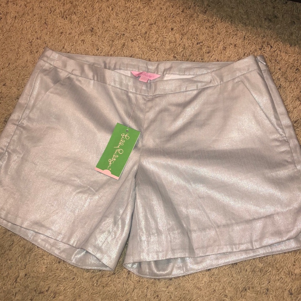 Silver metallic Lily Pulitzer shorts!
